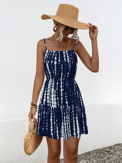 Spring and summer new women's suspender dress