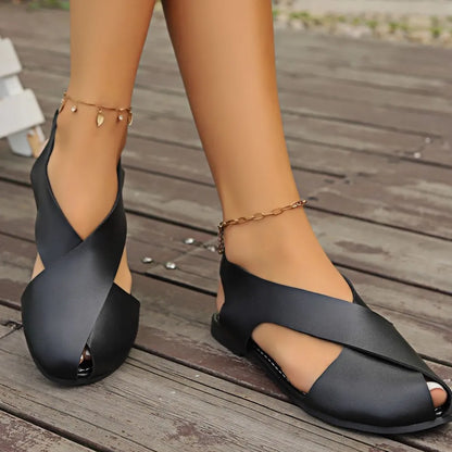 Round Toe Flats Sandals