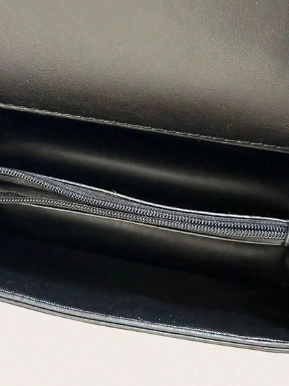 Chain PU Leather Detachable Shoulder Strap Handbag