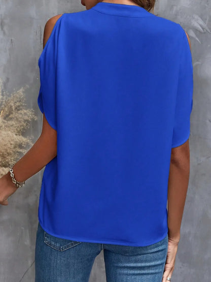 Summer New V-neck Stylish Off Shoulder Sleeve Women's Top