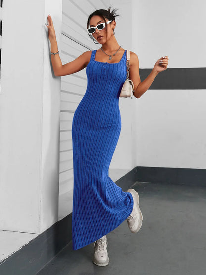 Ribbed Maxi Tank Dress