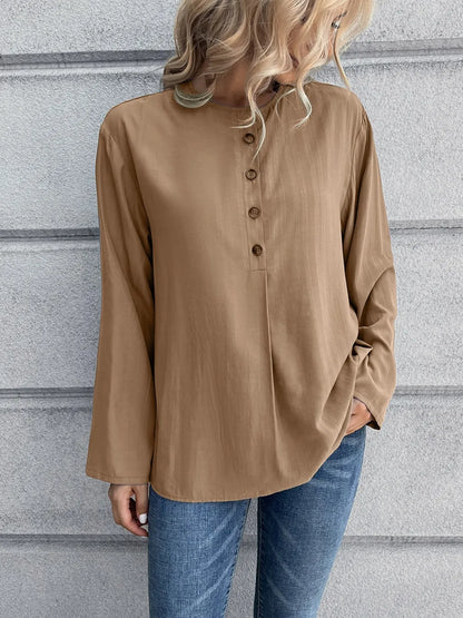 Bohemian casual loose shirt top for women