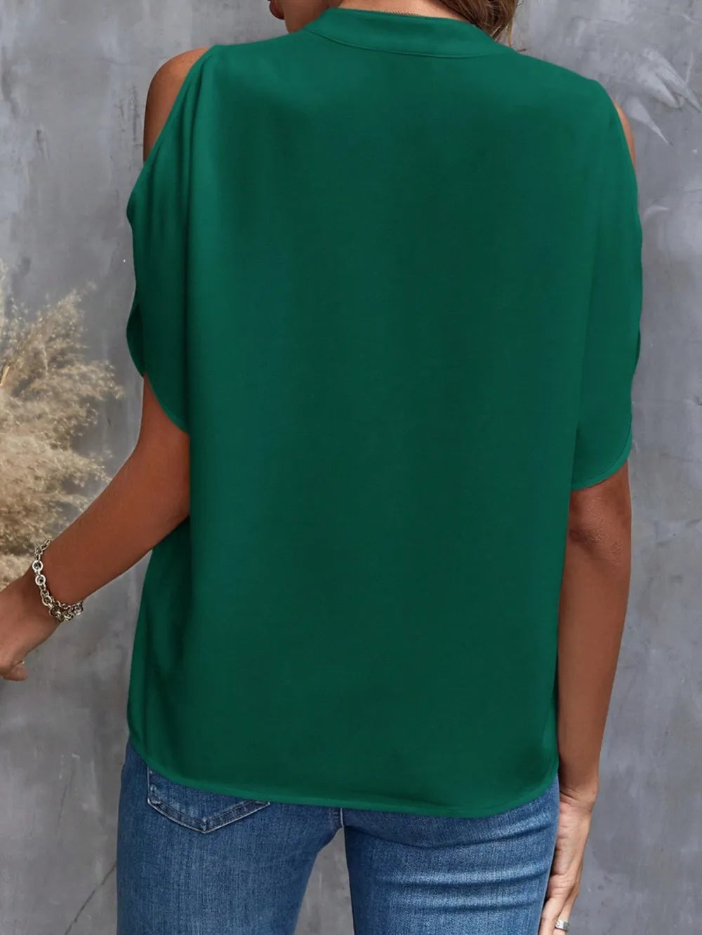 Summer New V-neck Stylish Off Shoulder Sleeve Women's Top