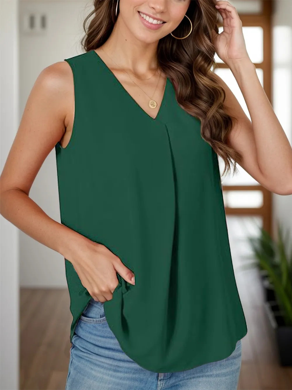 Summer New Women's Loose Shirt Solid Color Top T-shirt