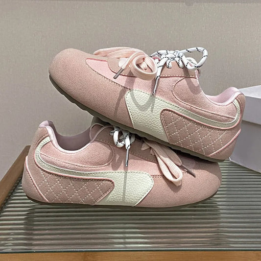 Contrast Flat Sneakers